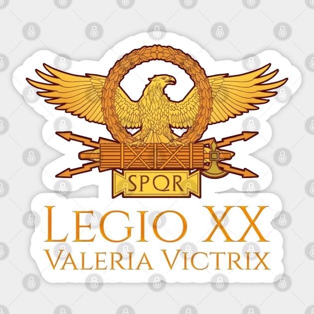 Legio XX Valeria Victrix - Ancient Roman Legion Sticker by Styr Designs